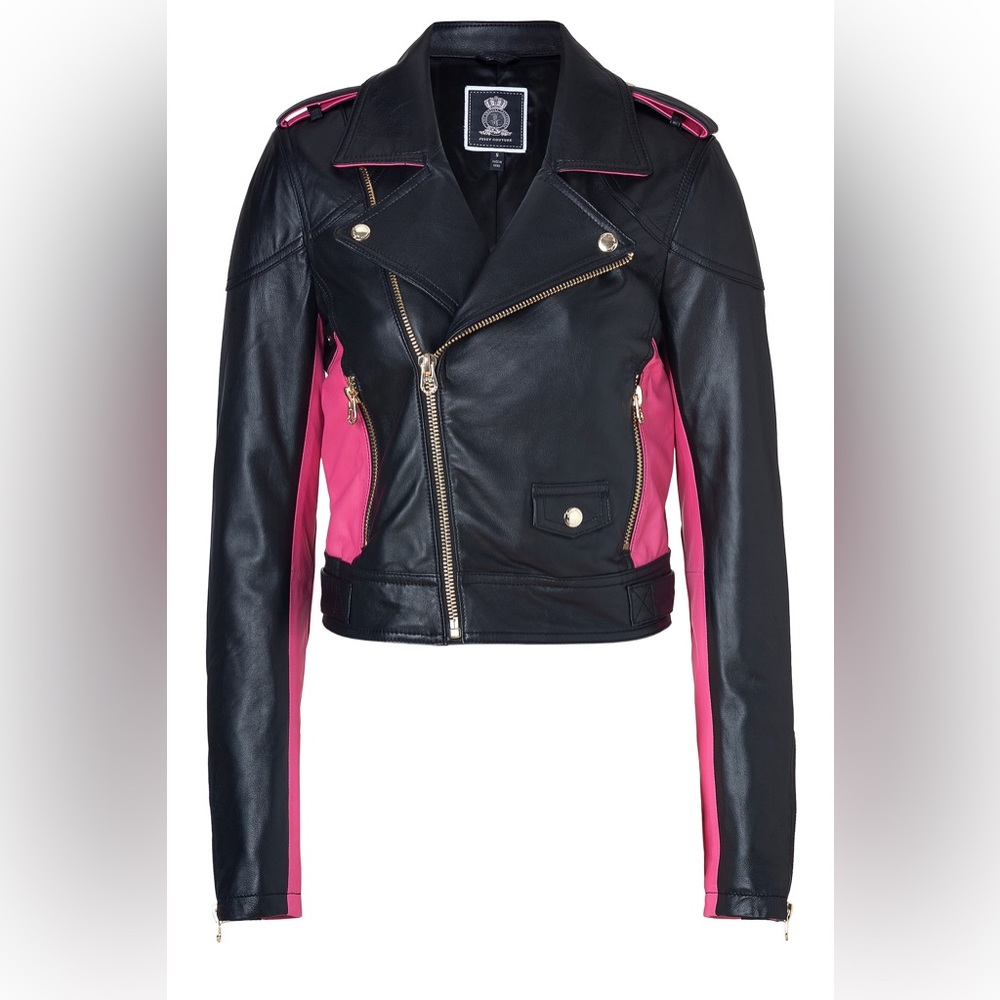 Juicy Couture Leather Moto Jacket